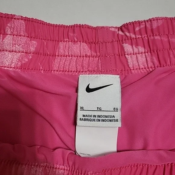 Nike Men's Fine Floral Volley Swim Short 7 Inch Pink swimwear XL - Picture 3 of 5